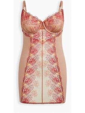 Torrid Curve Love Shaping Slip Lace Floral Underwire Chemise Plus Size 2X